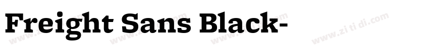 Freight Sans Black字体转换